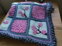 Cherry Blossom Baby Blanket