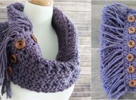 [Free Pattern] Textured Woodland Crochet Cowl