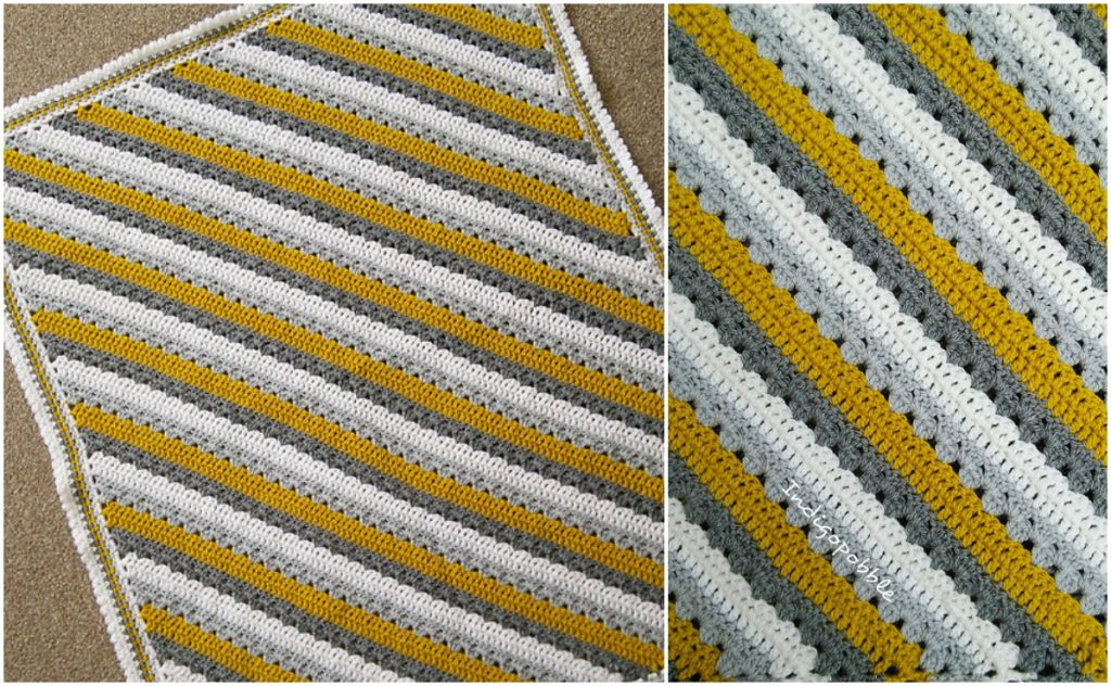 Cosy Stripe C2C Blanket Pattern