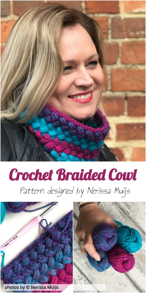 Crochet Braided Cowl Pattern Idea