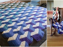 Crochet Tumbling Blocks Pattern
