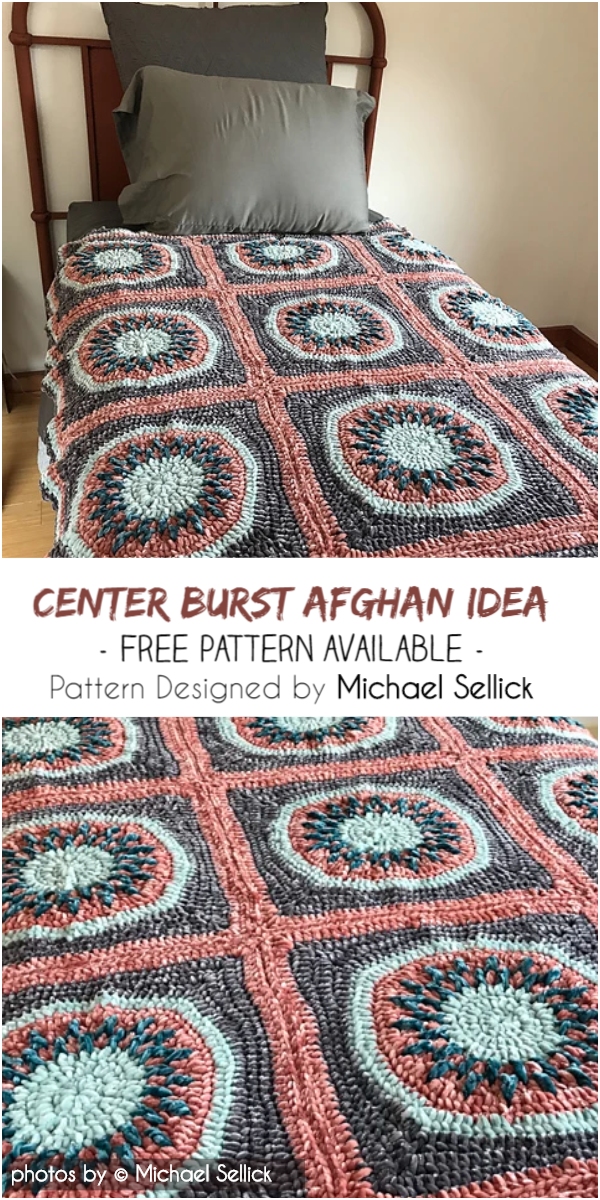 Center Burst Afghan Pattern Idea