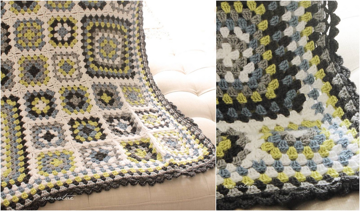 Crochet Traditional Granny Square Pattern Idea
