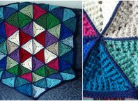 Crochet Triangles Afghan Pattern Idea