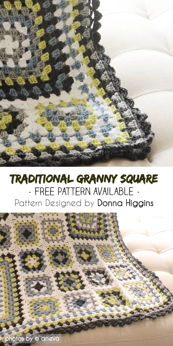 Traditional Granny Square Pattern Idea