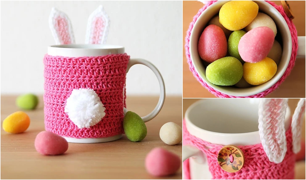 Crochet Easter Bunny Mug Pattern Idea