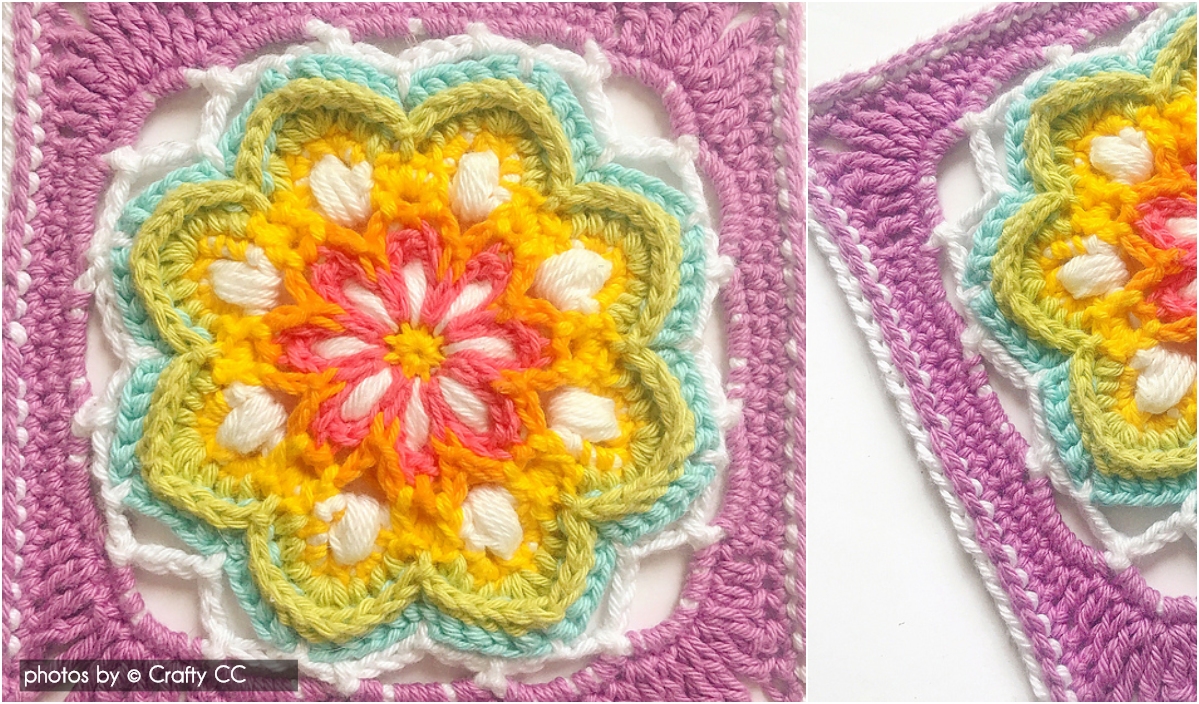 Vintage Rainbow Square Free Pattern Available