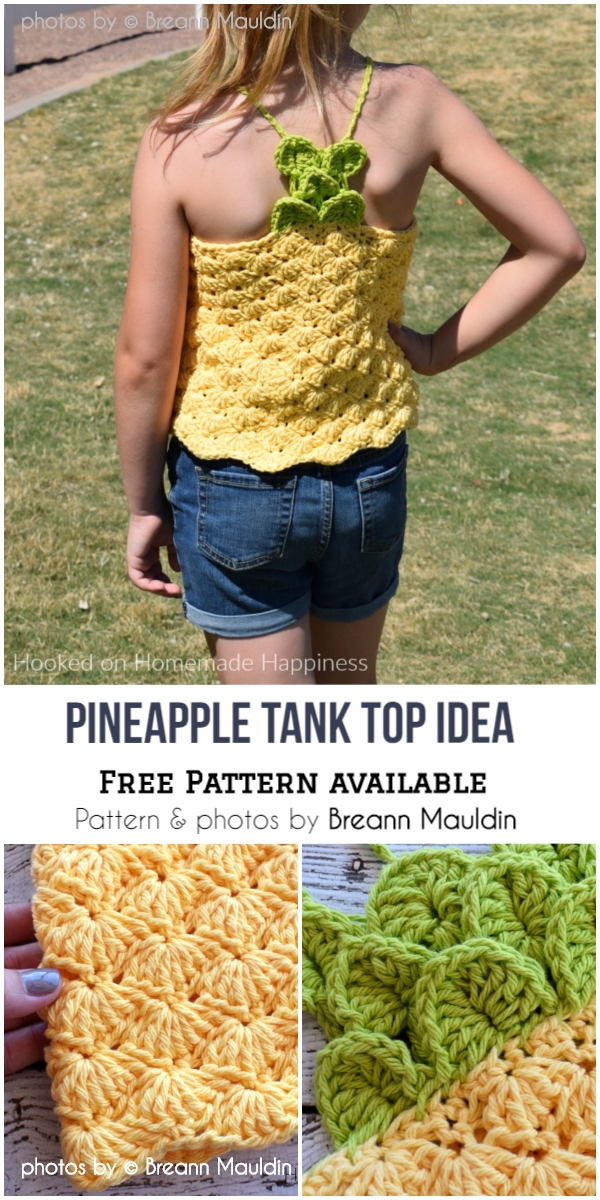 Crochet Pineapple Tank Top Idea