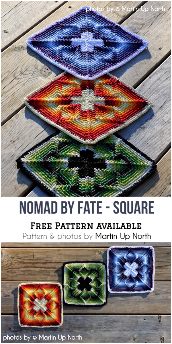 Nomad by Fate Crochet Afghan Block