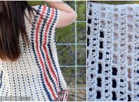 Summer Crochet Picnic Poncho