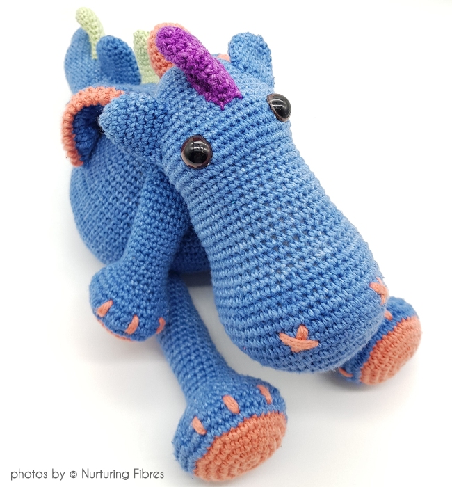Dennis The Dragon Crochet Amigurumi Toy