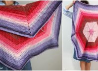 Stunning Crochet Ombre Hexagon Blanket