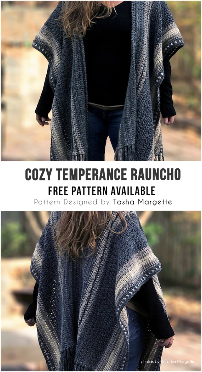 Cozy Temperance Crochet Rauncho by Tasha Margette