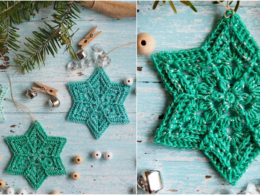 Flower Star Crochet Snowflake Pattern