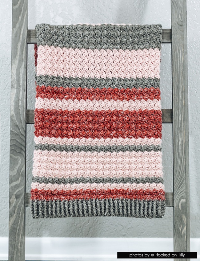 Adah - Crochet Baby Blanket Pattern by Hooked on Tilly