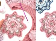 Crochet Midnight Blossom Mandala by Jeanette Haugland