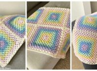 Pastel rainbow blanket collage