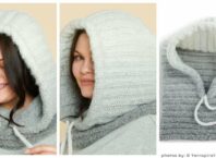 Caron Double Ribbed Hood Collage