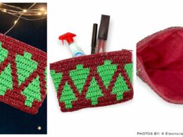Mosaic Pouch Christmas Tree Collage